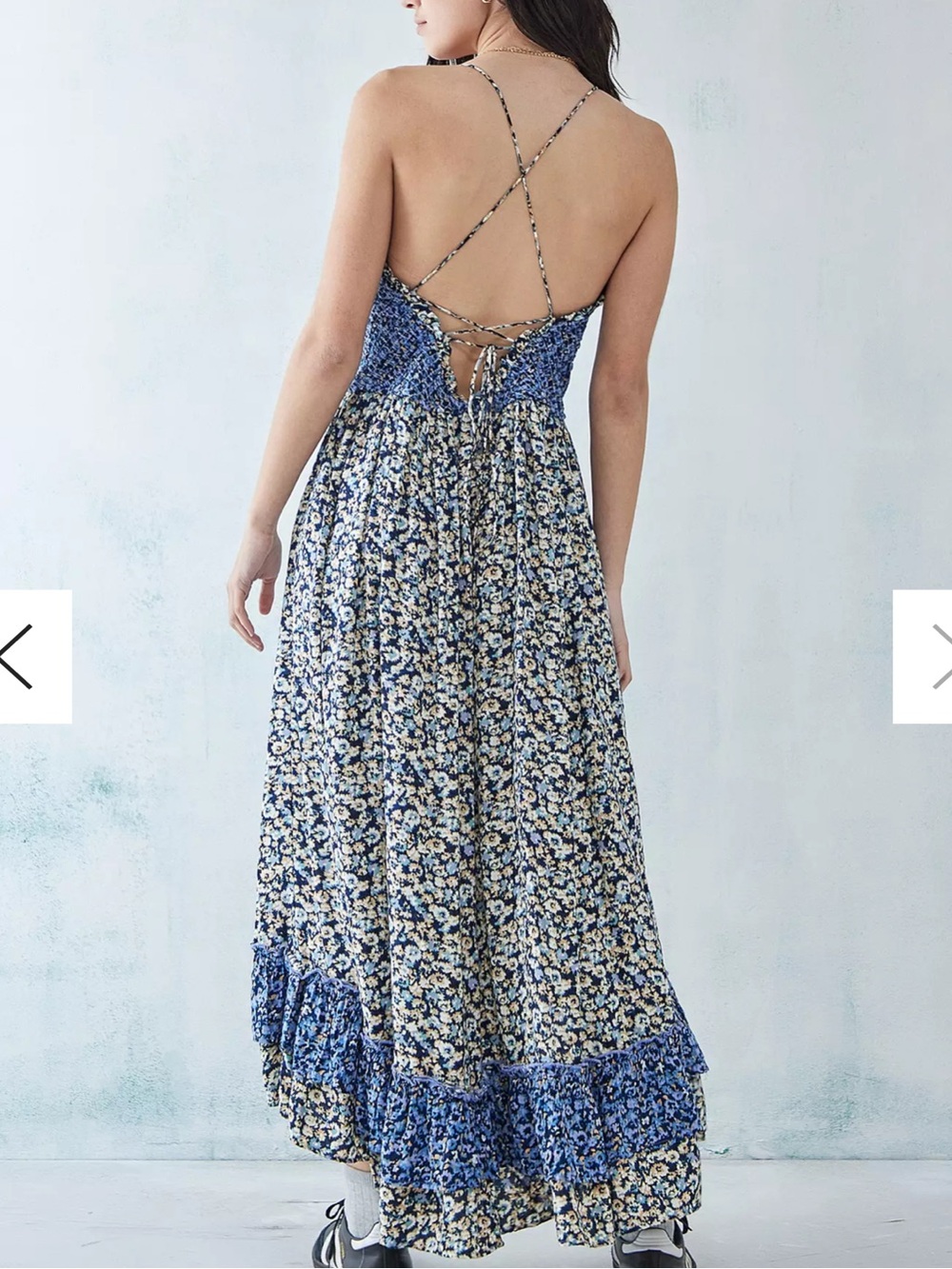 Free People Blue Floral Maxi Dress - Picture 3 of 15